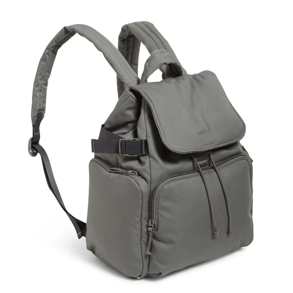 Vera Bradley Women's Cotton Utility Backpack Galaxy Gray 28013-X67